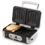 Voir la diapositive 6 : Domo Croque-gaufre-grill 3en1 1000w argent/noir - do9136c