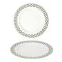 Voir la diapositive 2 : Paris Prix Service de Table 12 Pièces  Ginkolo  27cm Blanc