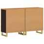Voir la diapositive 5 : VIDAXL Armoires laterales 2 pcs marron et noir 60x33,5x75 cm