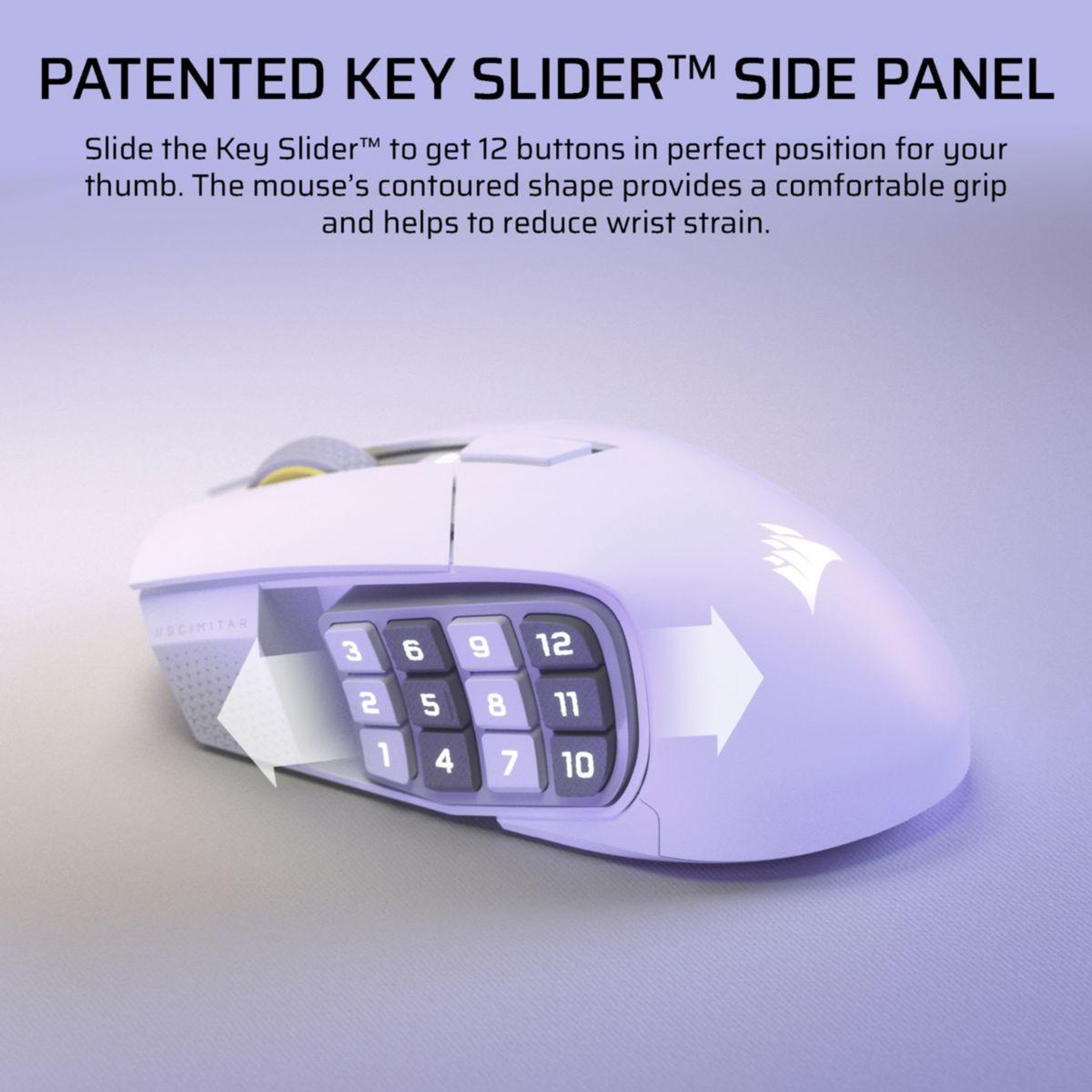 Voir la diapositive 4 : Corsair Souris Gamer Sans Fil SCIMITAR ELITE WL SE  White