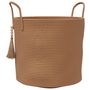 Voir la diapositive 2 : VIDAXL Panier de rangement marron Ø40x35 cm coton