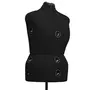 VIDAXL Mannequin de robe ajustable pour femme Noir L Taille 44-50