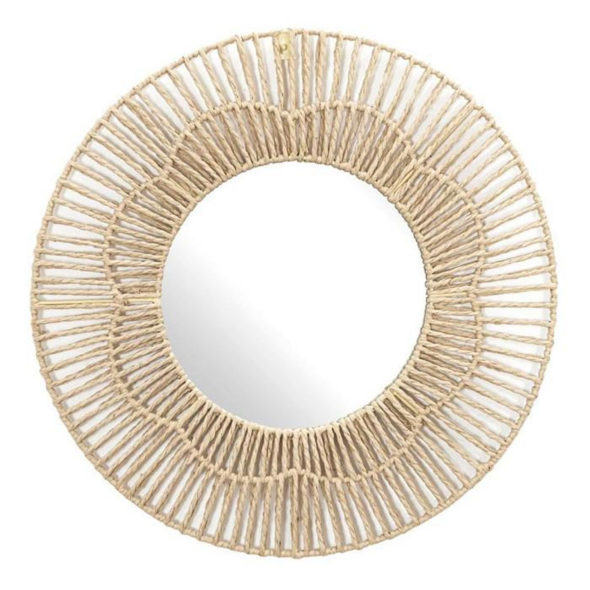 Paris Prix Miroir Mural Déco  Rond  50cm Naturel