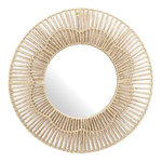 Paris Prix Miroir Mural Déco  Rond  50cm Naturel