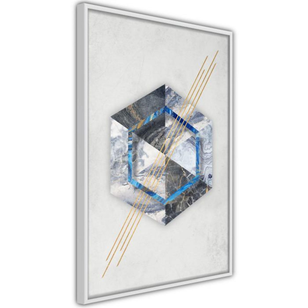 Paris Prix Affiche Murale Encadrée  Marble Composition II