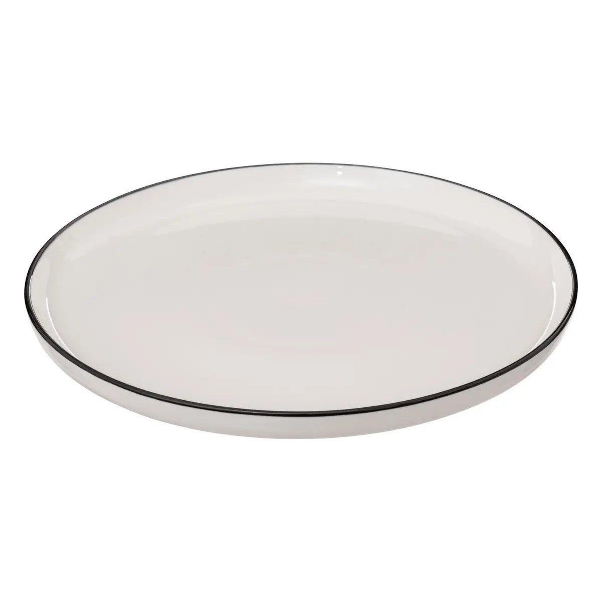 Voir la diapositive 2 : SECRET DE GOURMET Lot de 6 assiettes plates  alix  27cm blanc