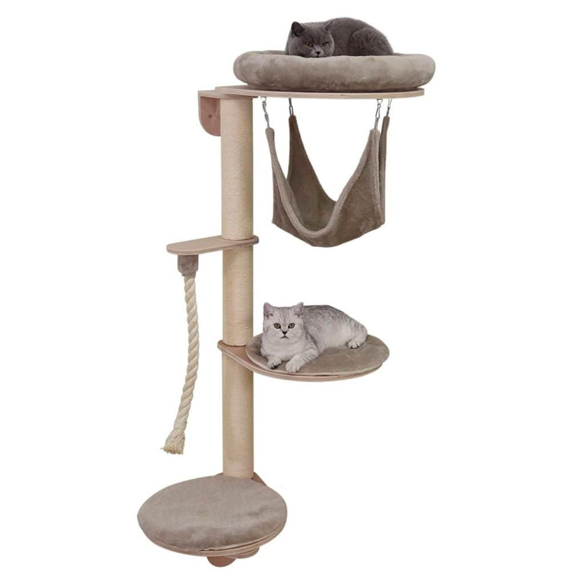 KERBL Kerbl Arbre a chat mural Dolomit Grappa 158 cm Taupe