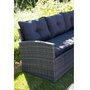 Voir la diapositive 7 : GARDENSTAR Salon bas de jardin - 8 places - Acier/bois - Gris - CANCUN