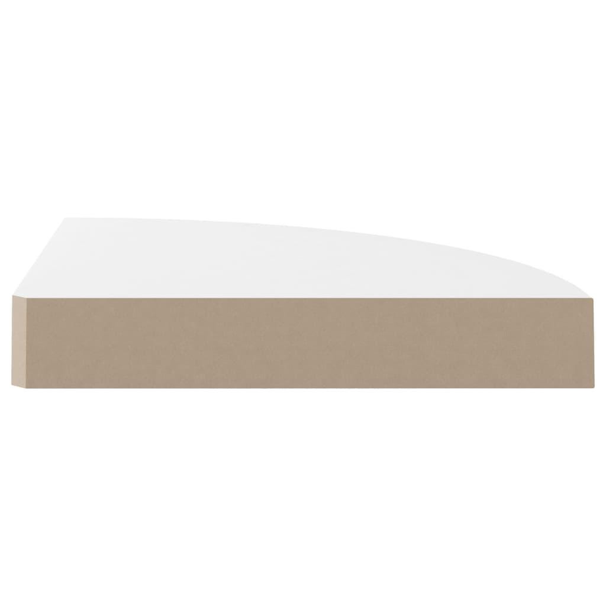 Voir la diapositive 5 : VIDAXL Etageres d'angle flottantes 2pcs blanc brillant 25x25x3,8cm MDF