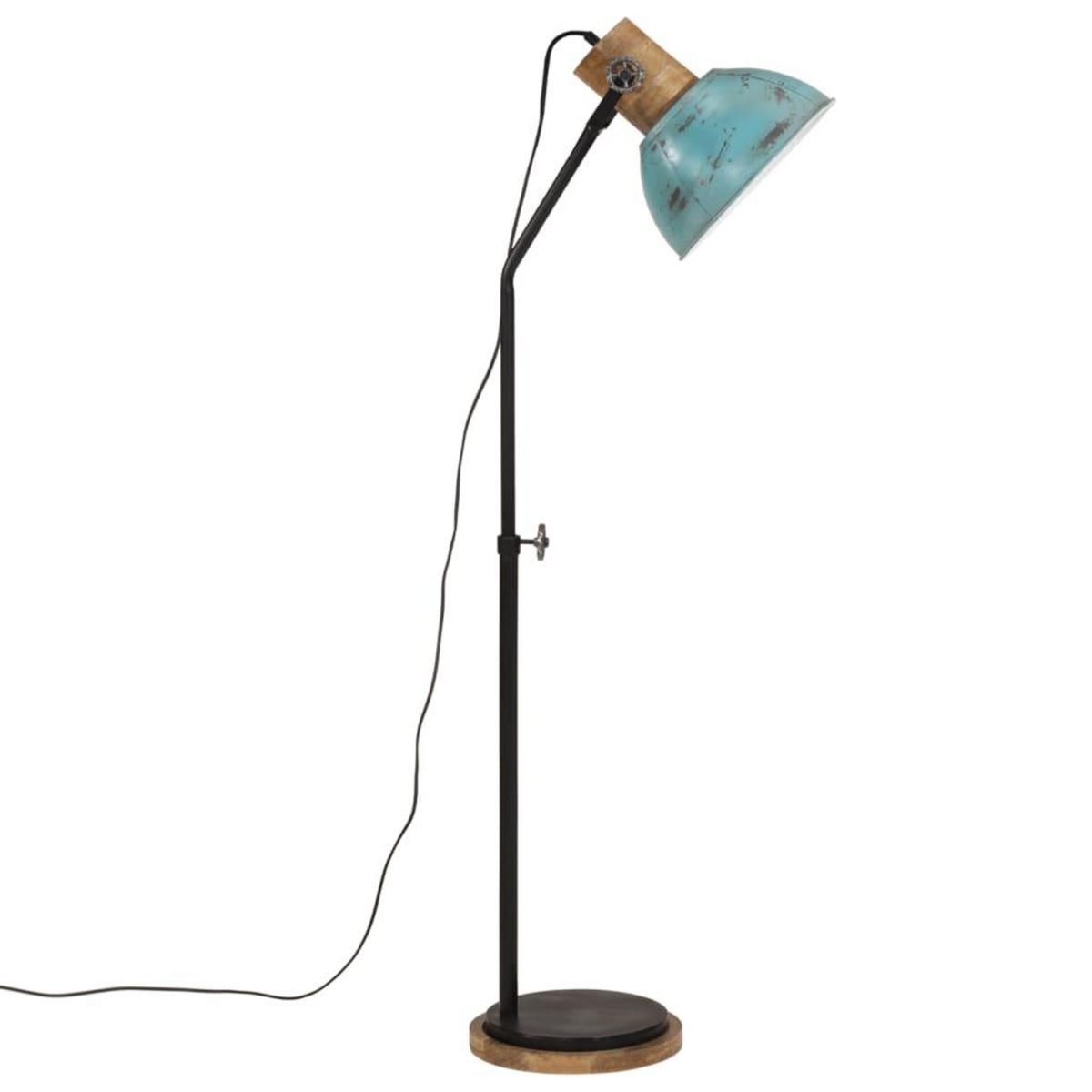 VIDAXL Lampadaire 25 W bleu delave 30x30x100-150 cm E27