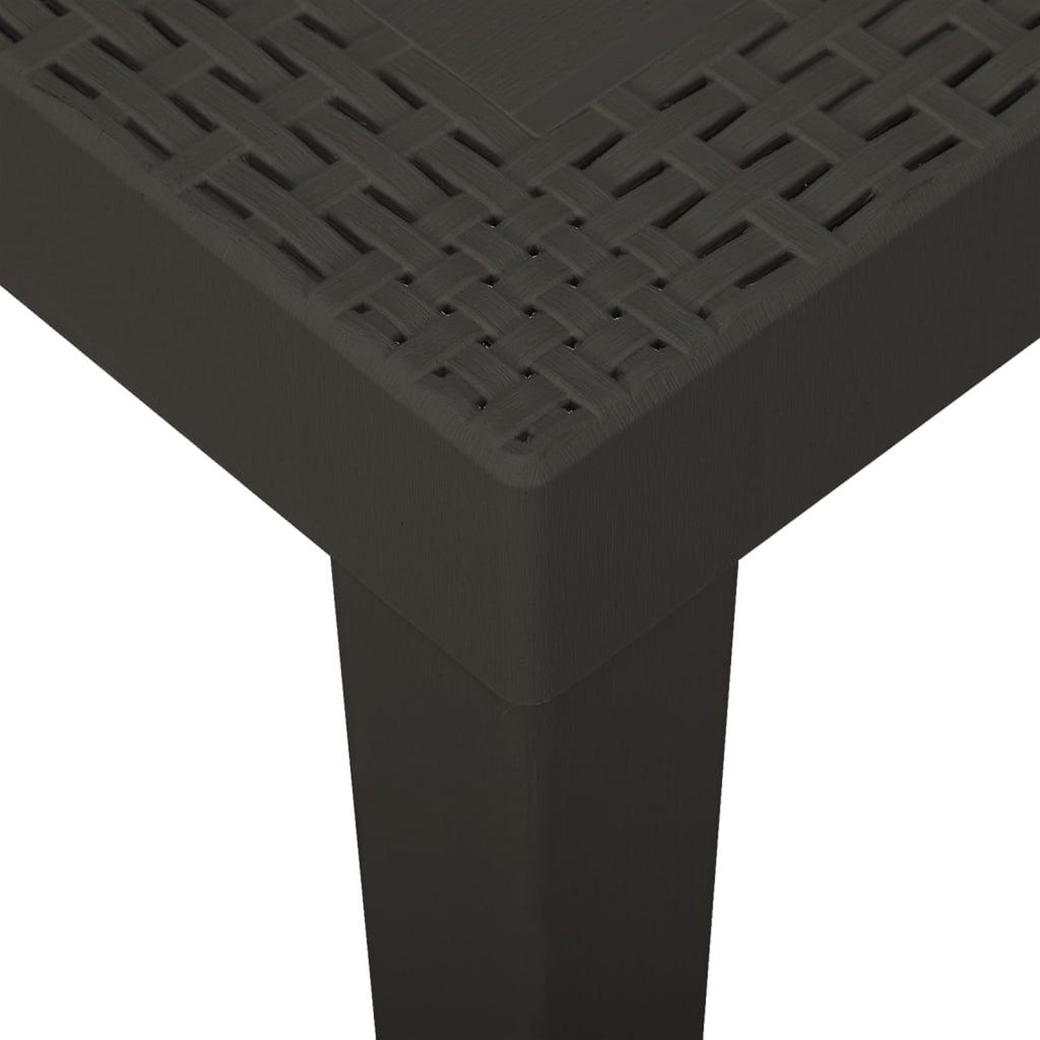 Voir la diapositive 4 : VIDAXL Table de jardin anthracite 79x65x72 cm plastique