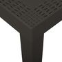 Voir la diapositive 4 : VIDAXL Table de jardin Anthracite 79x65x72 cm Plastique