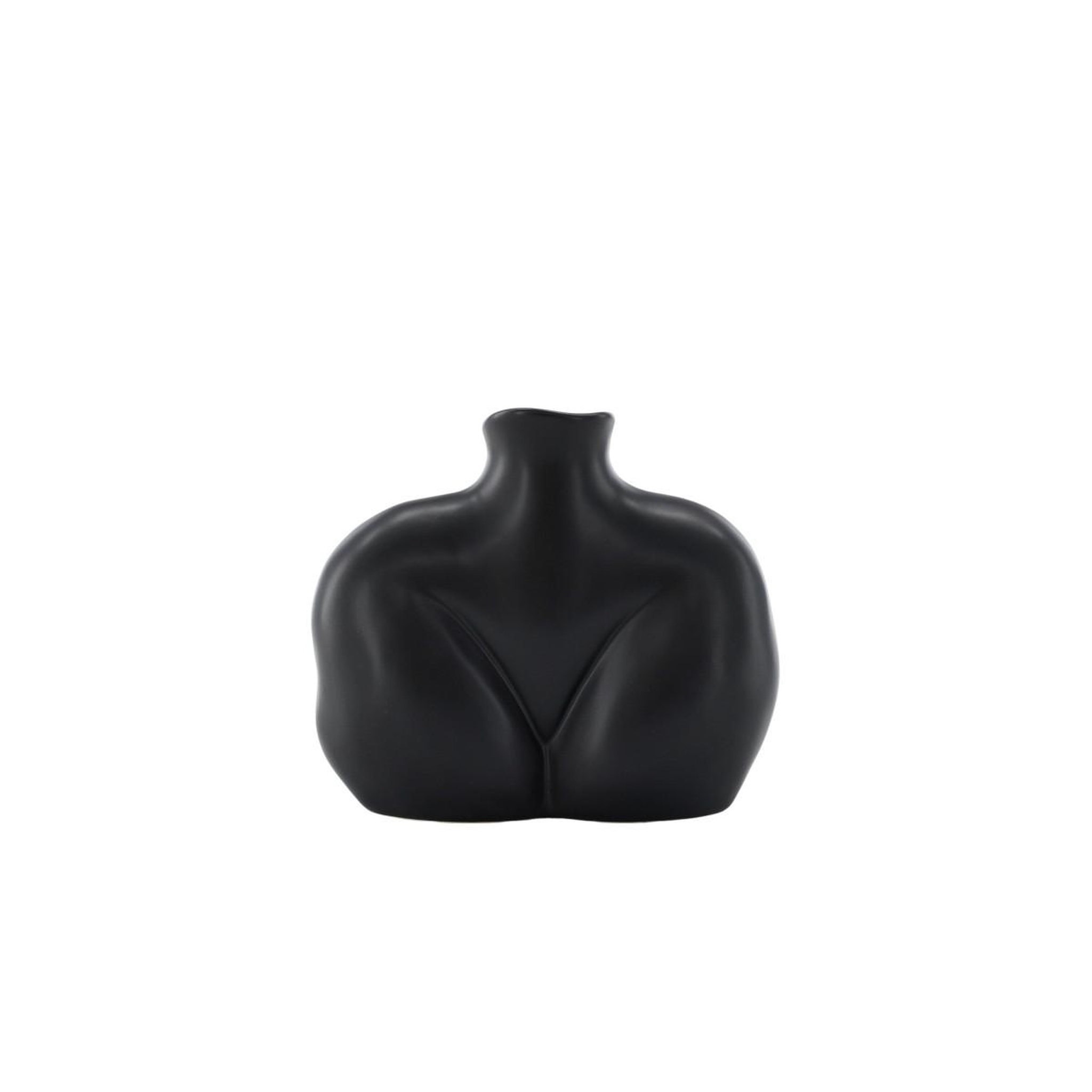 Voir la diapositive 4 : Paris Prix Vase corps féminin en céramique  harvey  17cm noir