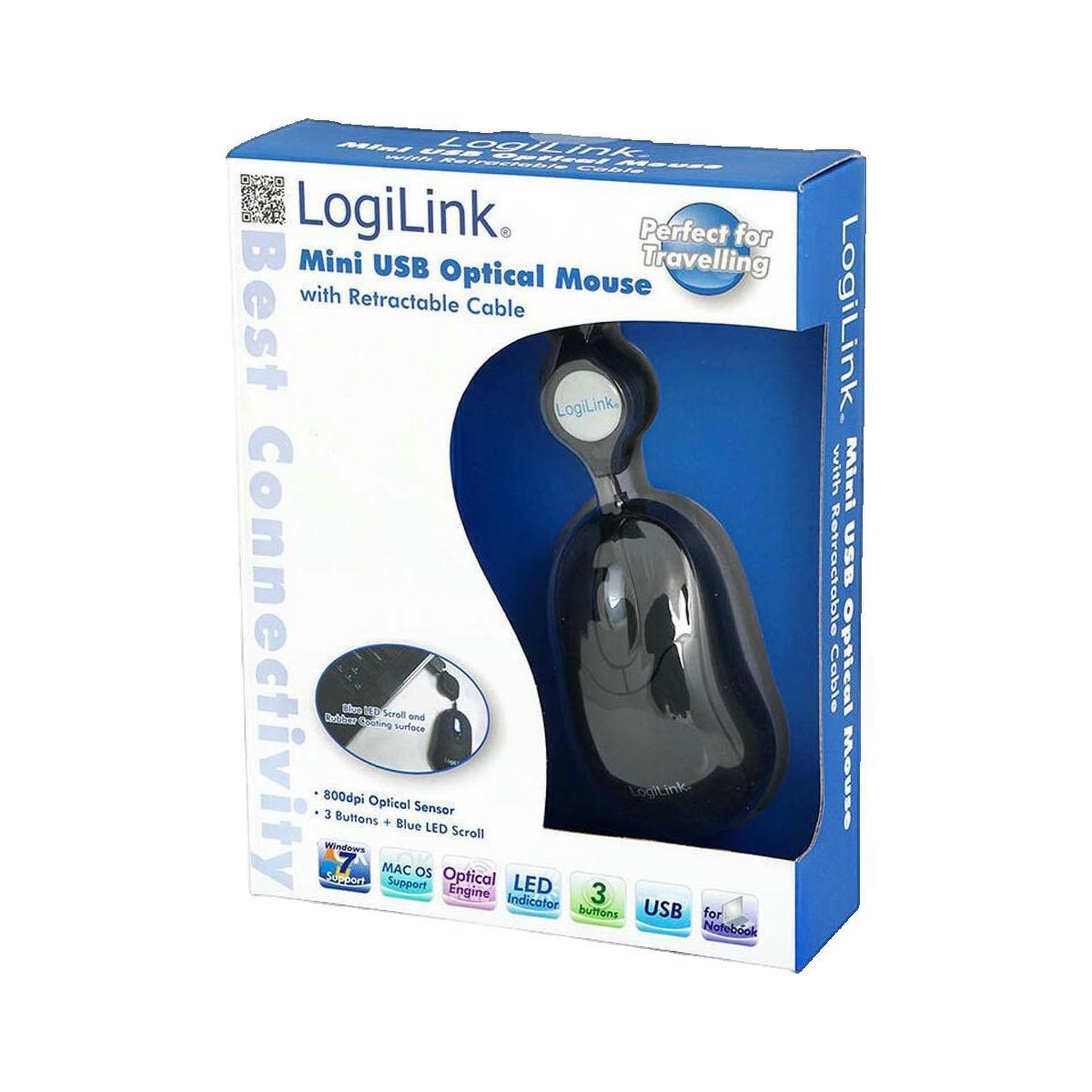 Voir la diapositive 3 : LOGILINK Souris LogiLink Mini filaire optique 800 dpi