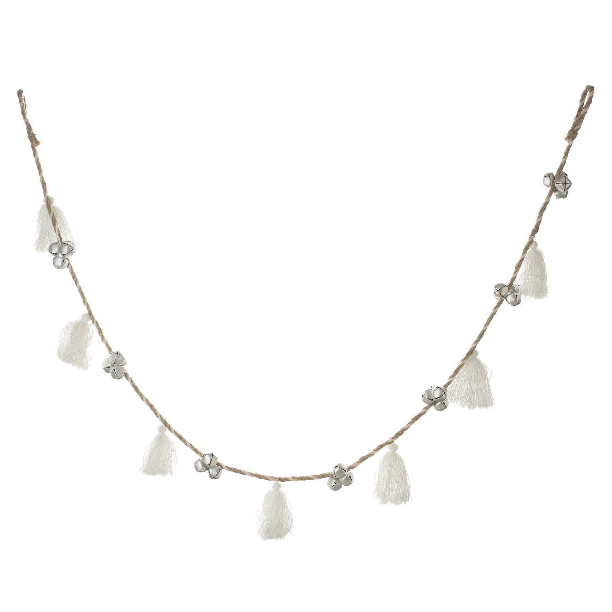 FEERIC LIGHT & CHRISTMAS Guirlande de Noël design Pompon - Blanc