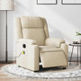 Voir la diapositive 1 : VIDAXL Fauteuil inclinable de massage electrique creme tissu