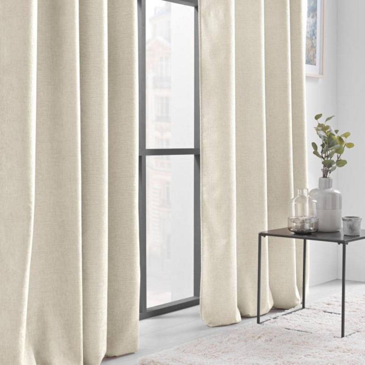 Paris Prix Rideau à Œillets en Velours  Verra  140x260cm Lin