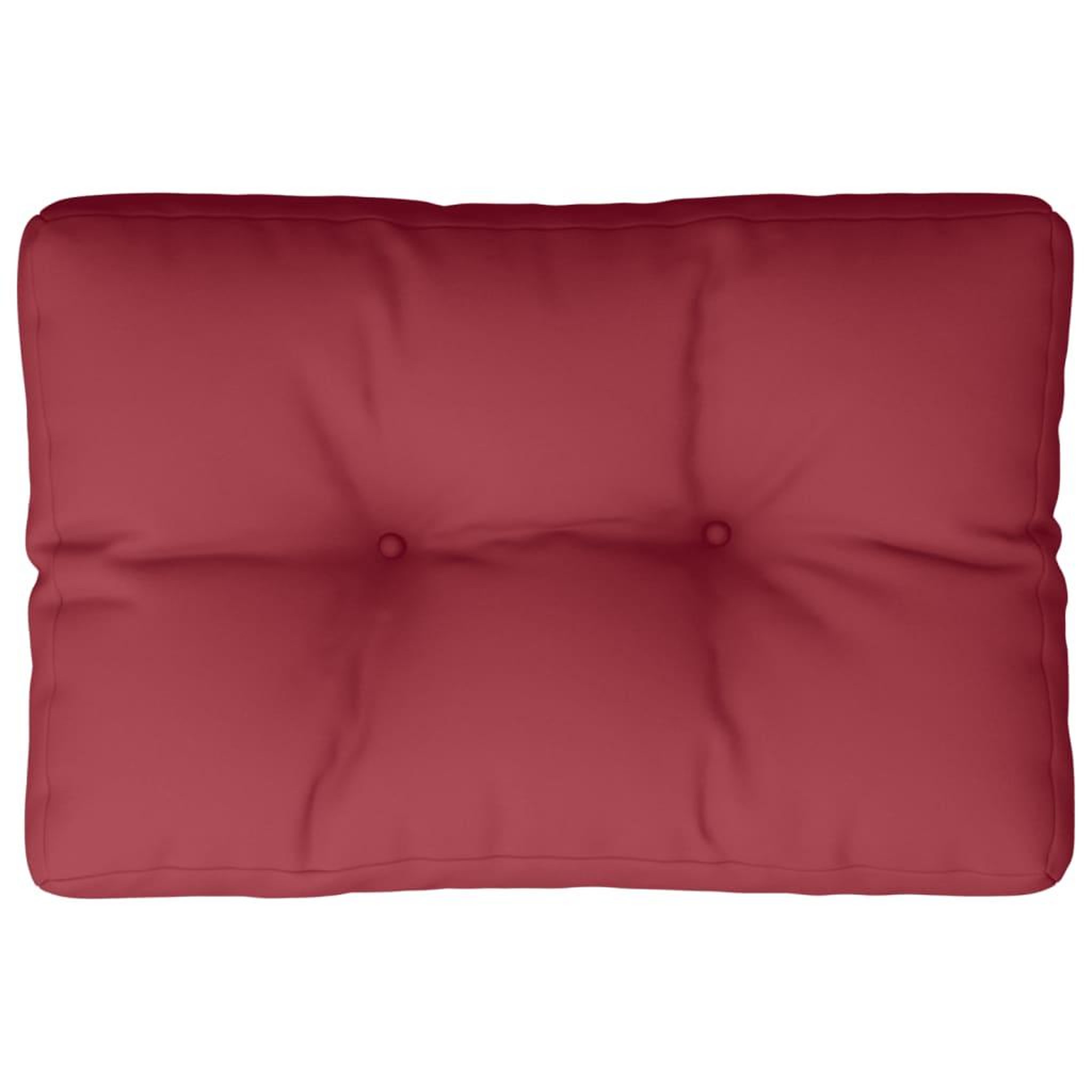 Voir la diapositive 2 : VIDAXL Coussin de palette rouge bordeaux 50x40x12 cm tissu