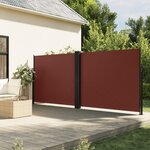 VIDAXL Auvent lateral retractable marron 160x1000 cm