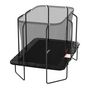 Voir la diapositive 2 : JUMP4FUN Trampoline extérieur Luxury Rectangle Noir - 244x366cm - avec Echelle, Tapis de Saut, Matelas de protection et Filet de sécurité