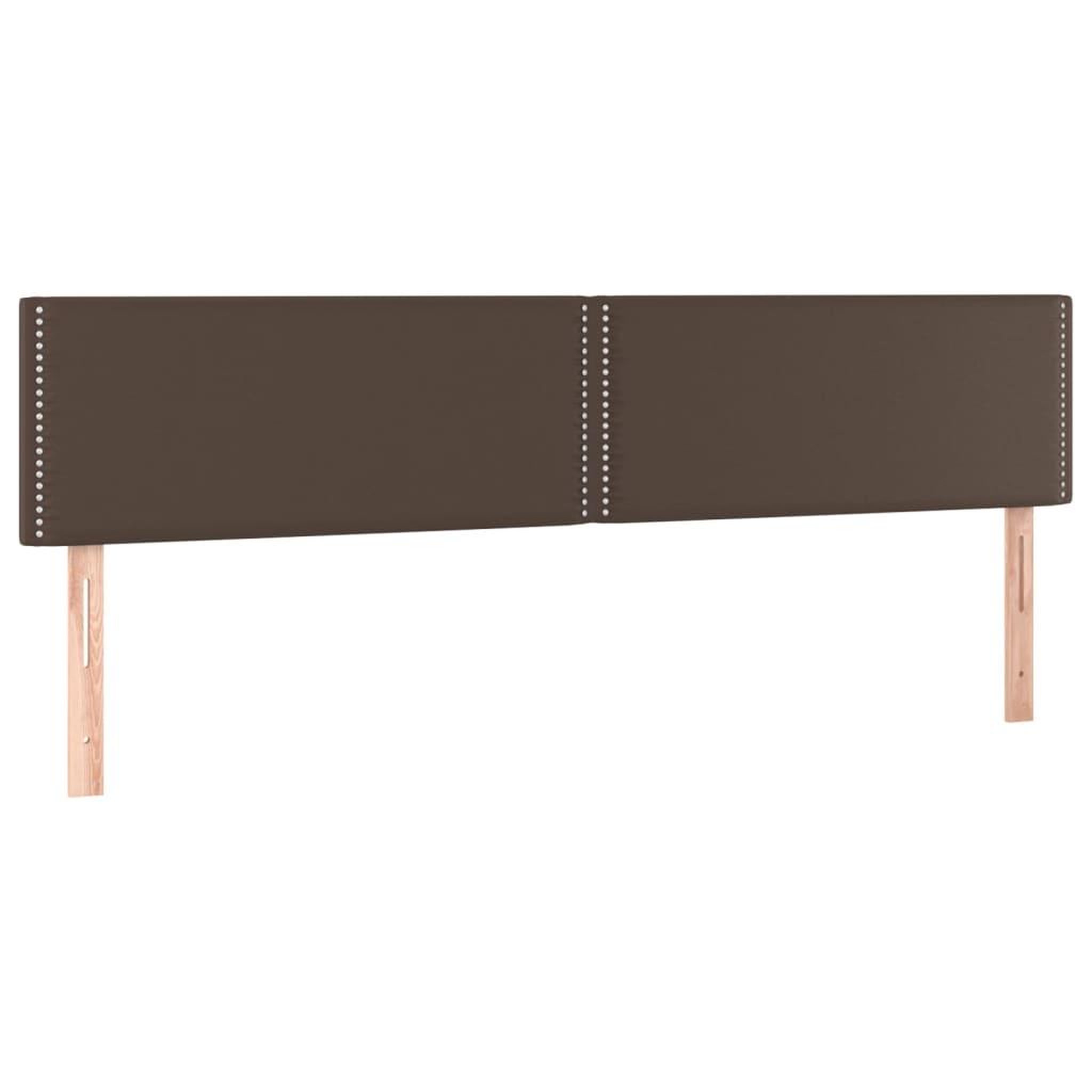 Voir la diapositive 2 : VIDAXL Tetes de lit 2 pcs Marron 90x5x78/88 cm Similicuir