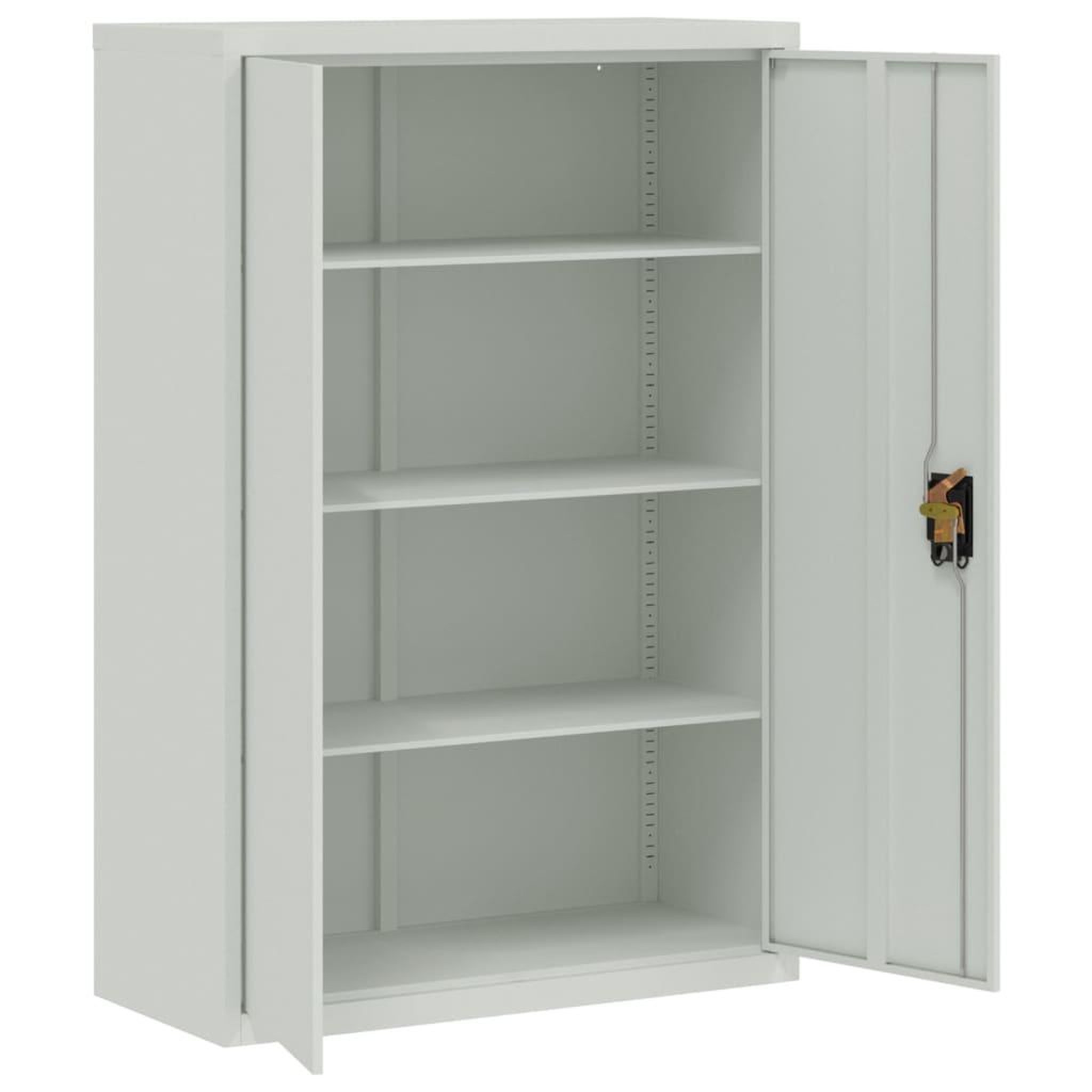 Voir la diapositive 4 : VIDAXL Armoire de bureau 90x40x140 cm Acier Gris