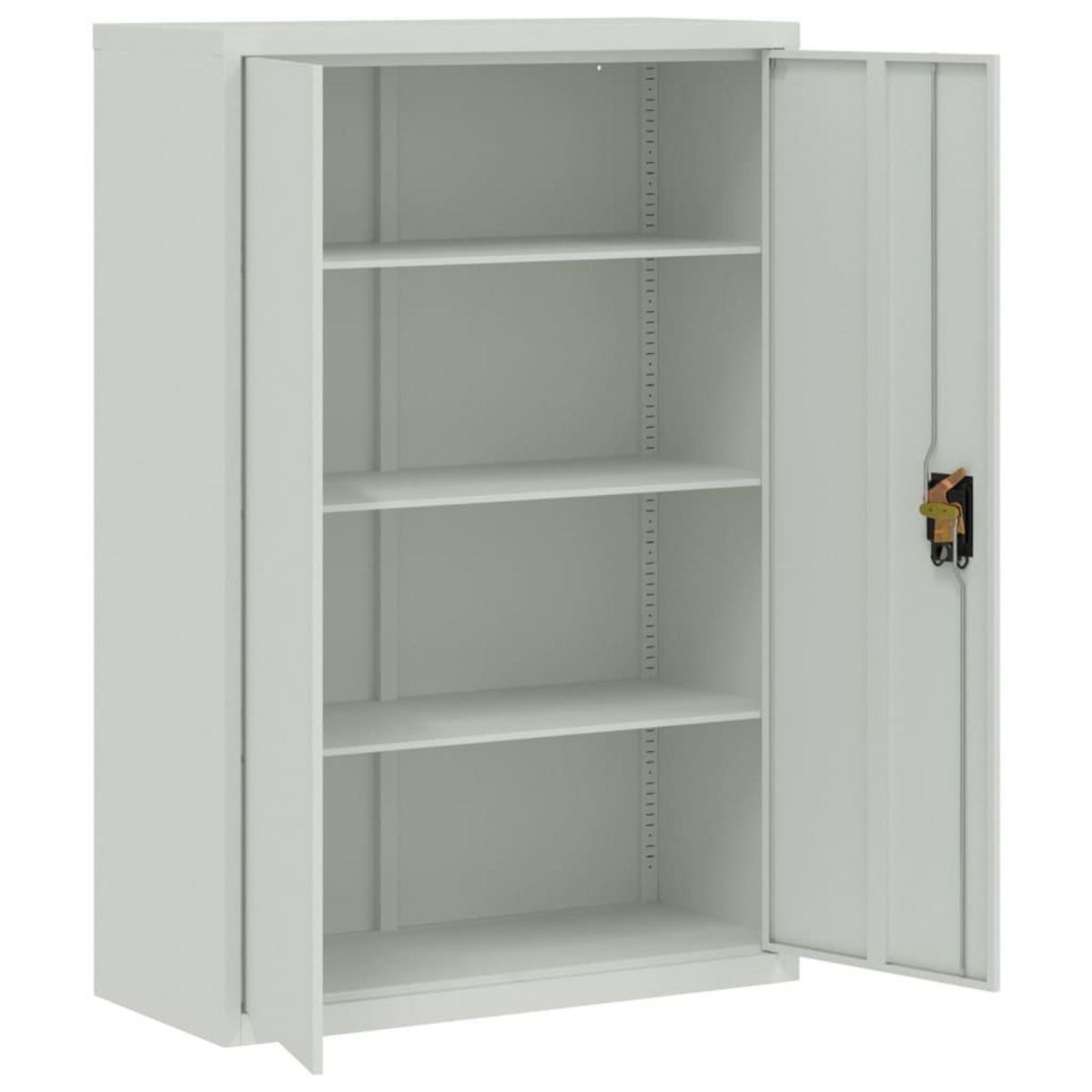VIDAXL Armoire de bureau 90x40x140 cm Acier Gris