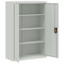Voir la diapositive 4 : VIDAXL Armoire de bureau 90x40x140 cm Acier Gris