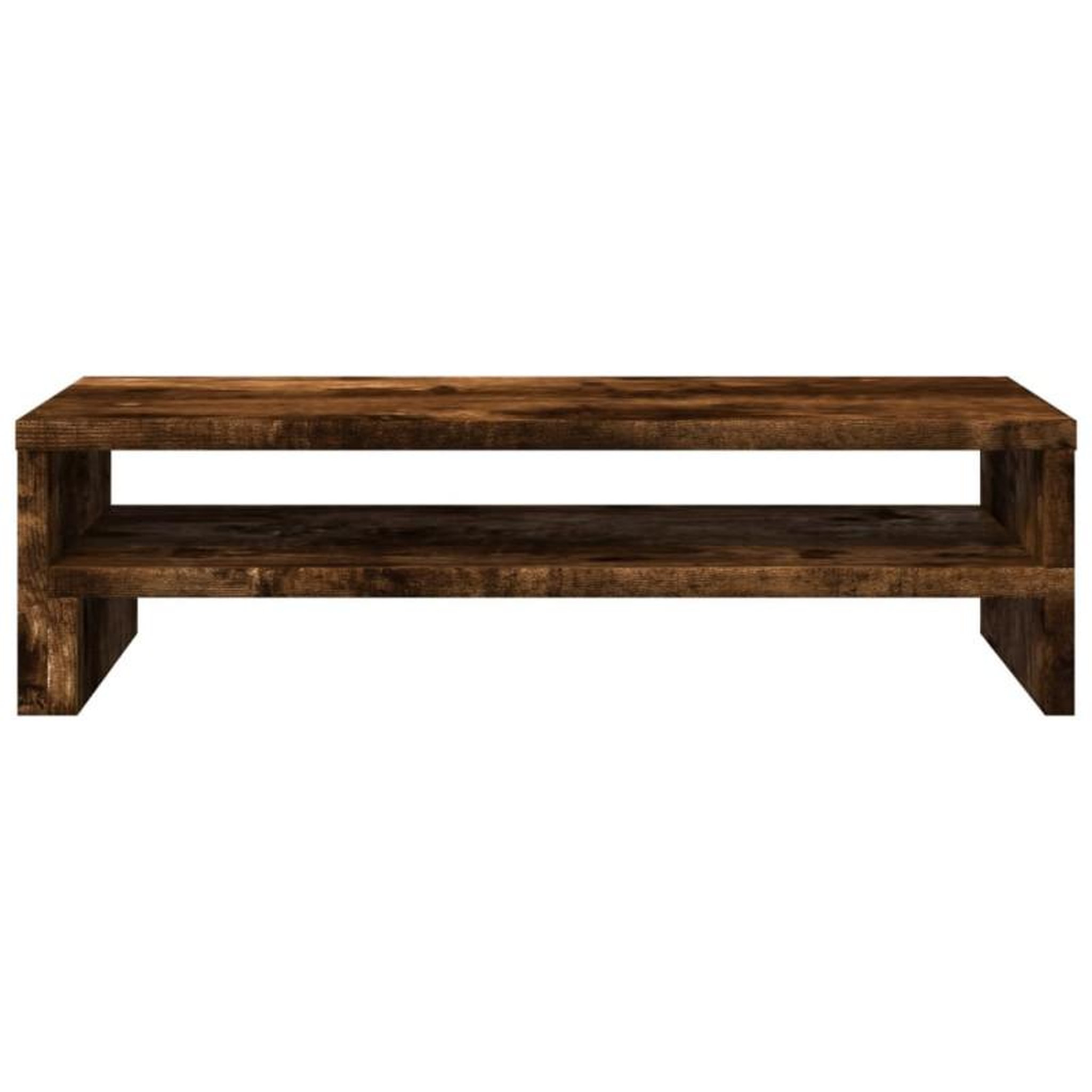 Voir la diapositive 4 : VIDAXL Support de moniteur chêne fumé 54x22x15 cm bois d ingénierie