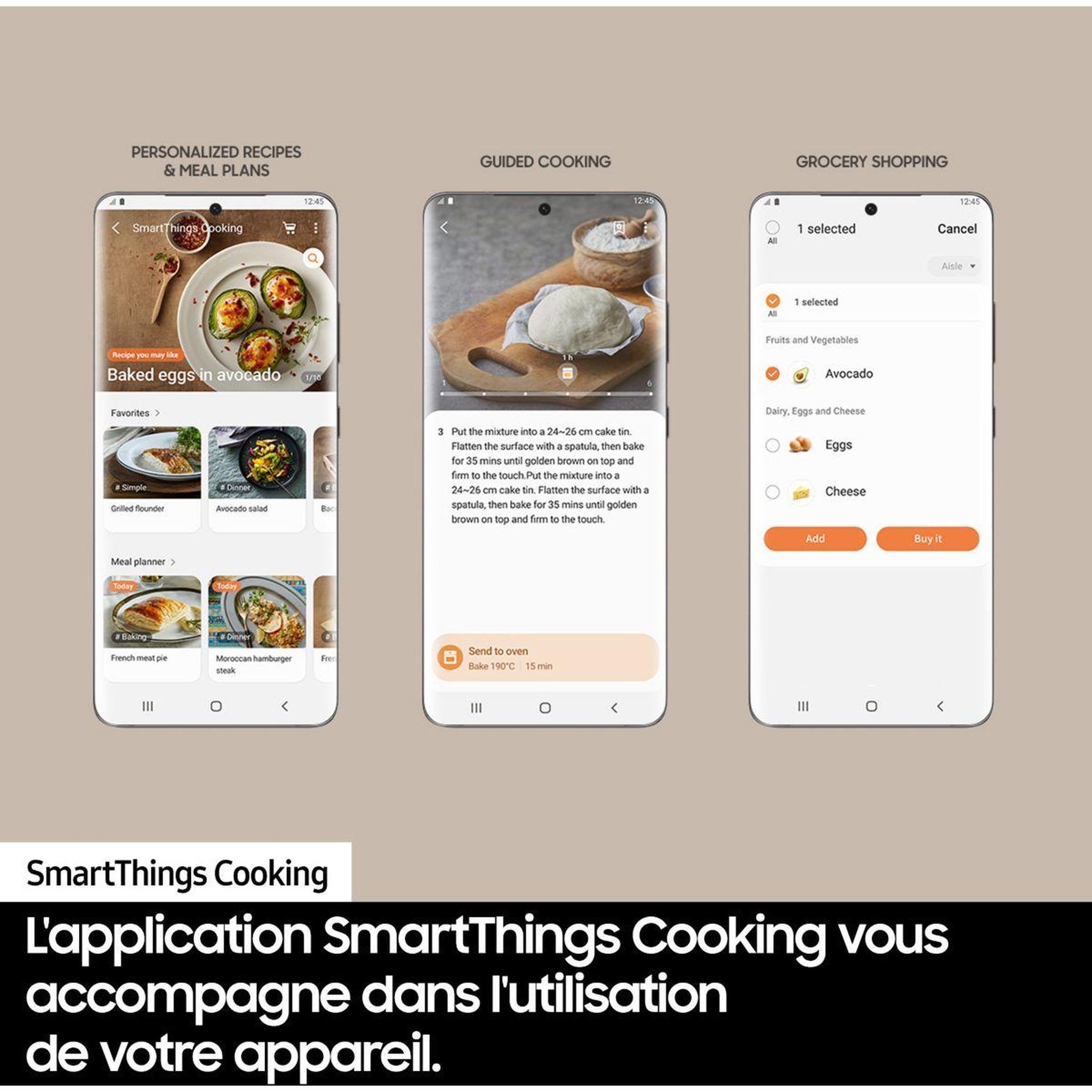 Voir la diapositive 5 : Samsung Micro ondes encastrable nq5b4513gbb