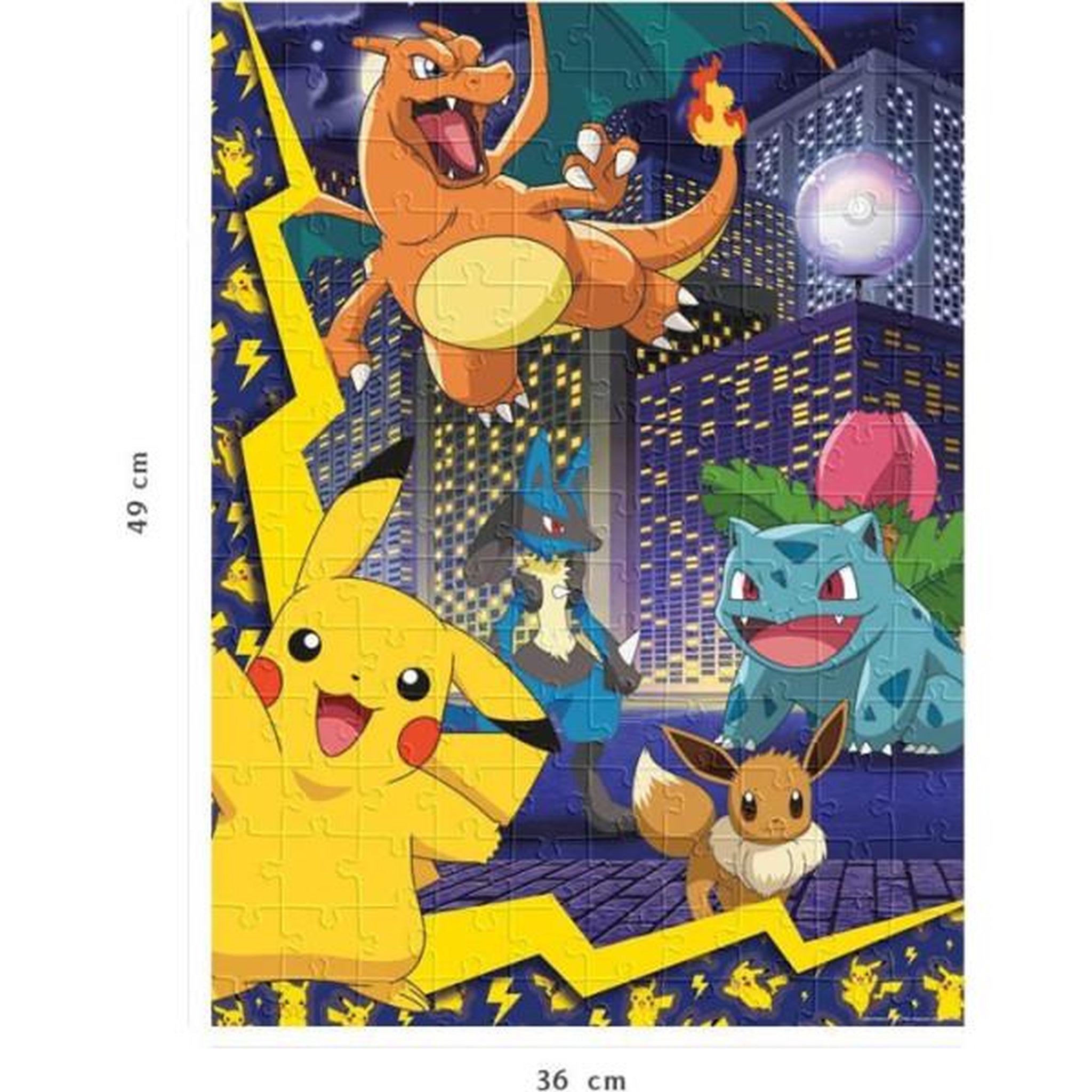 Voir la diapositive 4 : Nathan Puzzle 150 pieces la ville des pokémon, pokémon, pour enfant, a partir de 7 ans, nathan, 086189