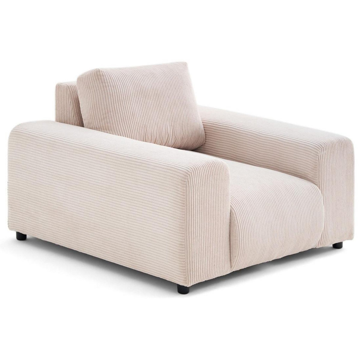 LISA DESIGN Garance - fauteuil en velours côtelé