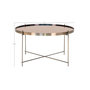 Voir la diapositive 4 : LISA DESIGN Glina - table basse ronde - métal et verre - 70 cm