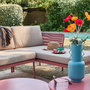 Voir la diapositive 3 : SWEEEK Salon de jardin d'angle acier et cordes 4 places beige et terracotta - Zinoa
