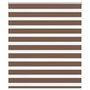 Voir la diapositive 1 : VIDAXL Store zebre marron 130x150cm largeur du tissu 125,9cm polyester