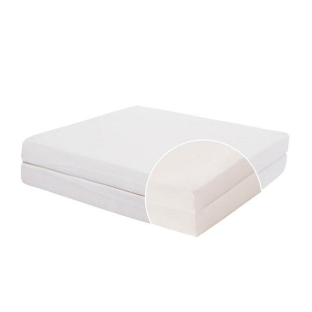 CANDIDE Matelas Bébé Pliant 2 Parties TINEO 60x120x7cm Essentiel Fabriqué En France - Garantie 5 ans
