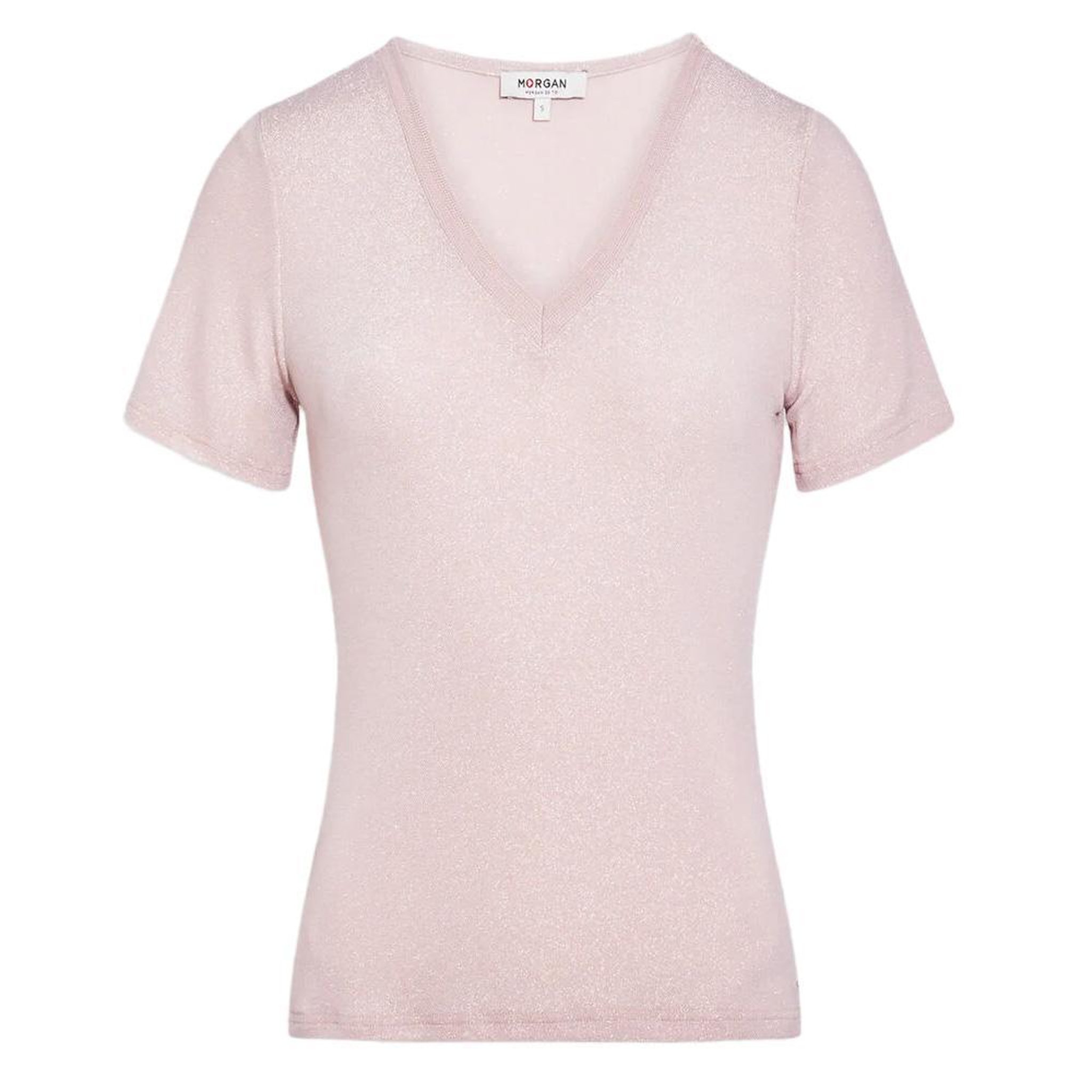 Voir la diapositive 2 : MORGAN T-shirt Rose Clair Femme Morgan Diwi