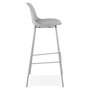 Voir la diapositive 3 : Paris Prix Tabouret de Bar Design en Métal  Funty  95cm Gris