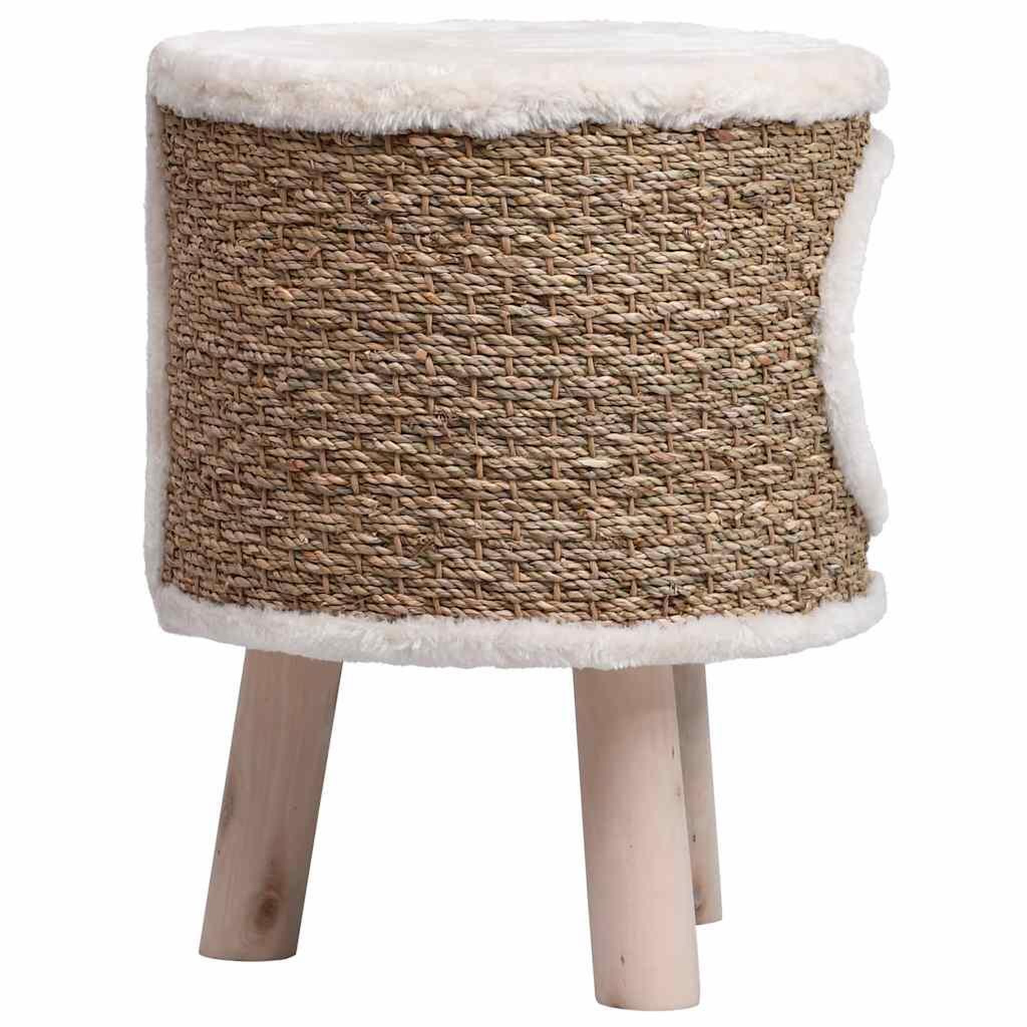 Voir la diapositive 4 : VIDAXL Maison pour chat avec pieds en bois 41 cm herbiers marins