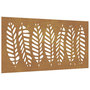 Voir la diapositive 2 : VIDAXL Decoration murale jardin 105x55 cm acier corten design feuille