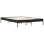 Voir la diapositive 3 : VIDAXL Cadre de lit sans matelas noir 140x190 cm
