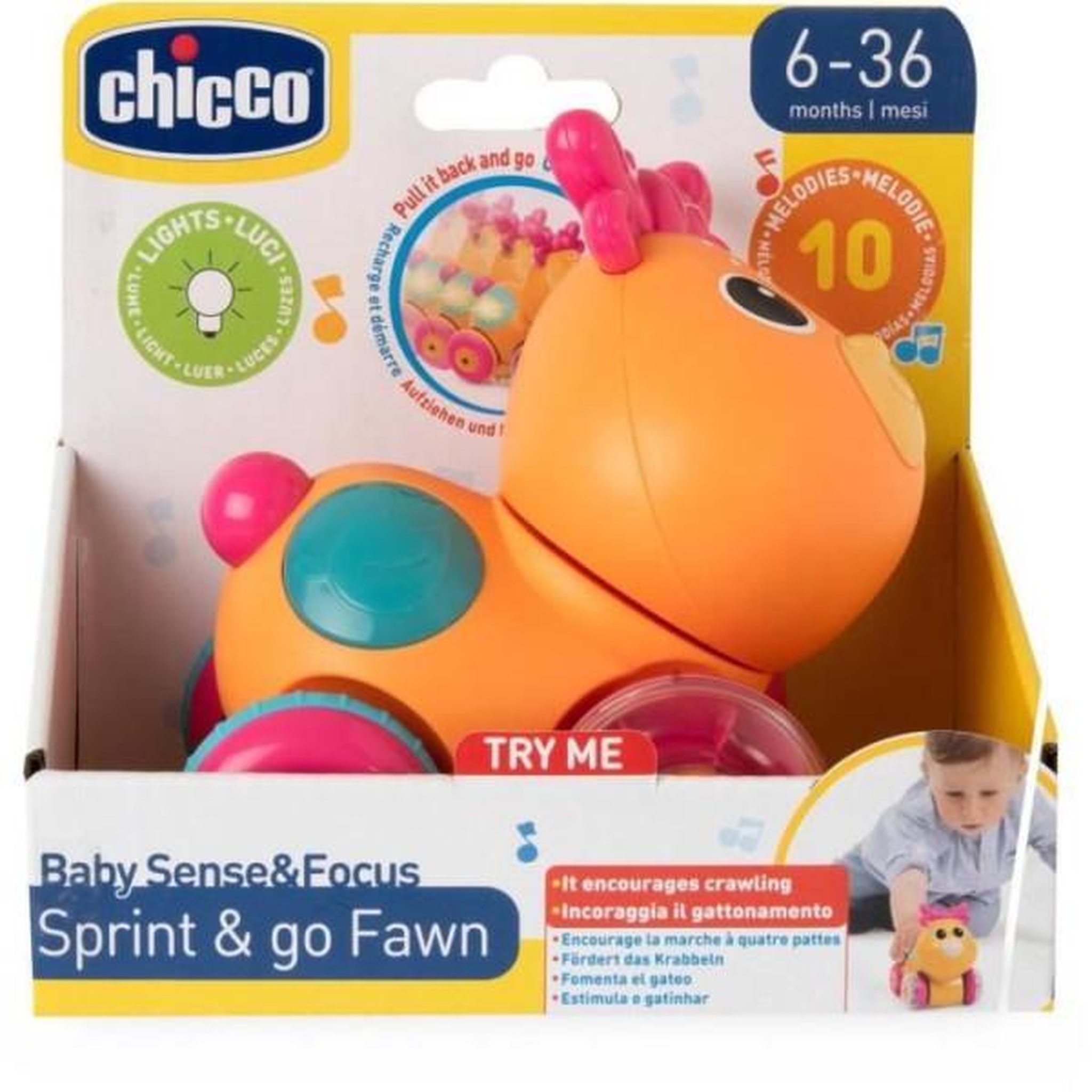 Voir la diapositive 5 : CHICCO CHICCO - Faon Sprint&go - Orange et rose - Des 6 mois