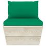 Voir la diapositive 5 : VIDAXL Salon de jardin palette 6 pcs avec coussins bois d'epicea