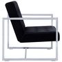 Voir la diapositive 4 : VIDAXL Canape 2 places avec accoudoirs Noir Chrome et velours
