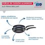 Voir la diapositive 4 : ELO Ensemble de 2 Poêles de cuisson 20 et 24 cm et 2 faitouts 12 et 20 cm Elo Prima Brillant