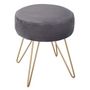 Voir la diapositive 1 : Tabouret pieds métal D35XH38,5CM Paco