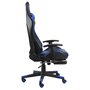 Voir la diapositive 3 : VIDAXL Chaise de jeu pivotante avec repose-pied Bleu PVC