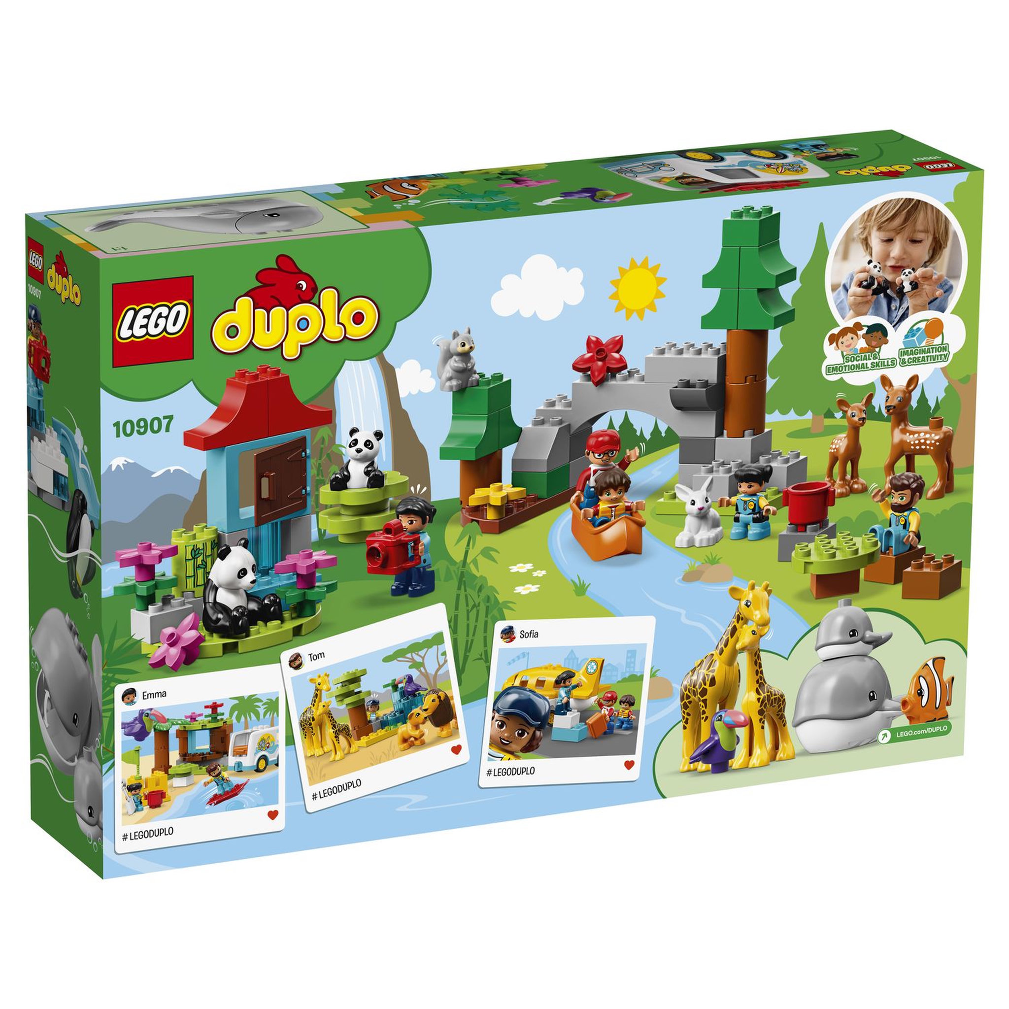 Voir la diapositive 8 : LEGO DUPLO 10907 - Les animaux du monde