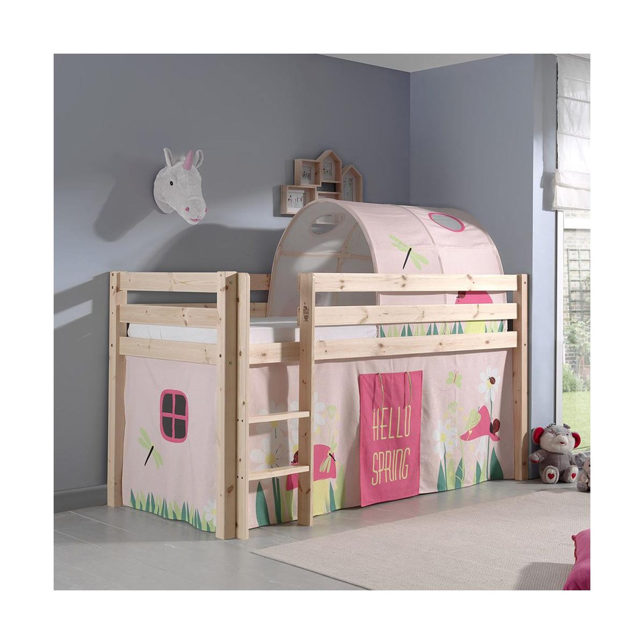 Voir la diapositive 2 : Paris Prix Pack - lit enfant, tente & tunnel  pino spring  naturel