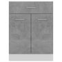 Voir la diapositive 5 : VIDAXL Armoire de plancher a tiroir Gris beton Bois d'ingenierie